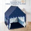 Kids Play Tent Playhouse Indoor Tent for Kids Boys Toddler, Large Castle Play House Bed Tents Spaceship Outer Space Rocket Blue, Kid Toys for Boy Girl Birthday House Gift view 4
