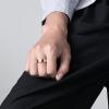 HUASAI Anxiety Ring for Women Fidget Band Ring Moon Sun Star Spinner Rings Stress Relief Rings for Meditation Anti Anxiety Rotating Ring(Cross-R-8) view 2