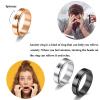 HUASAI Anxiety Ring for Women Fidget Band Ring Moon Sun Star Spinner Rings Stress Relief Rings for Meditation Anti Anxiety Rotating Ring(Cross-R-8) view 4