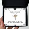 amangny Mommy, Thanks for The Womb and Board. Happy Mother's Day! Mommy Cross Dancing Necklace, Gag Mommy Gifts, for Mom view 1