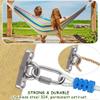 Dakzhou 2 Heavy Duty Swing Hangers Anti-Rust 304 Stainless Steel,2000LB Swivel Swing Set Brackets,for Playground,Porch, Yoga, Swing Seat,Hammock view 2