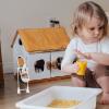 ARTIBETTER Miniature Dressing Mirror Rotatory Dollhouse Accessory Small House Decor 10.43X3.34X1.88In Doll Bedroom Furniture Mini Mirror view 4