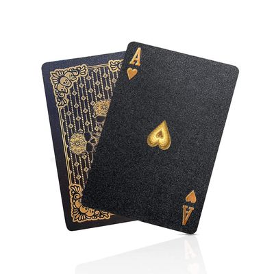 BIERDORF Waterproof Playing Cards Plastic Playing Cards Deck of Cards Gift Poker (Gold Skull)