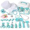 Phobby Durable Doctor Kit for Kids, 27 Pcs Deluxe Pretend Play Medical Kit Toy with Real Stethoscope, Doctor Toys for Toddlers Boys Girls Aged 3 4 5 6 7 8 view 1