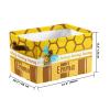 Deven Bee Honey Personalized Large Storage Baskets for Organizing Shelves with Handle,Closet Decorative Storage Bins for Bathroom,Nursery,Home 1 Pack view 3
