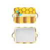 Deven Bee Honey Personalized Large Storage Baskets for Organizing Shelves with Handle,Closet Decorative Storage Bins for Bathroom,Nursery,Home 1 Pack view 4