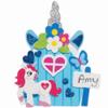 Baker Ross Fairy Door Kits-Pack of 4, Unicorn Crafts for Girls (FC421), Assorted view 4