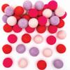 Baker Ross Felt Balls-Pack of 50, Kids Valentine's Craft Supplies (FC308), Assorted view 1