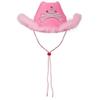 Ruluti Pink Red Cowboy Hat Blinking Crown Tiara Cowgirl Princess Hat Holiday Costume Party Supply view 1