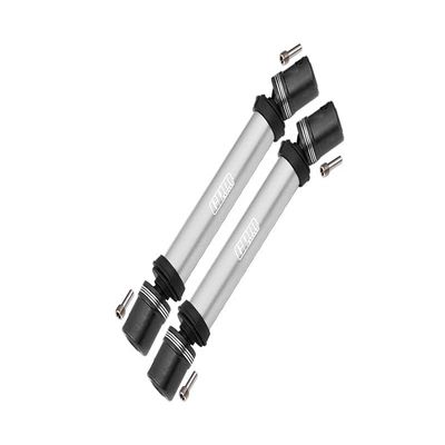 Steel + Aluminum Front+Rear Universal CVD Drive Shaft For Losi 1:8 LMT 4WD Solid Axle Monster Truck LOS04022 / LMT Grave Digger/Son-uva Digger LOS04021 Upgrades - 10Pc Set Silver