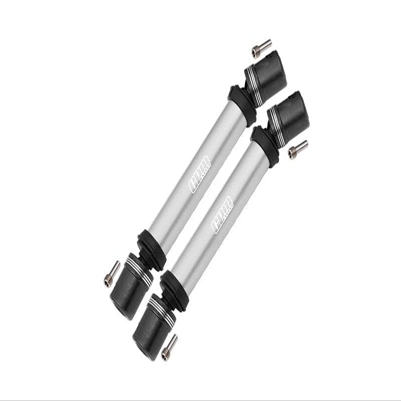 Steel + Aluminum Front+Rear Universal CVD Drive Shaft For Losi 1:8 LMT 4WD Solid Axle Monster Truck LOS04022 / LMT Grave Digger/Son-uva Digger LOS04021 Upgrades - 10Pc Set Silver