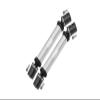 Steel + Aluminum Front+Rear Universal CVD Drive Shaft For Losi 1:8 LMT 4WD Solid Axle Monster Truck LOS04022 / LMT Grave Digger/Son-uva Digger LOS04021 Upgrades - 10Pc Set Silver view 1