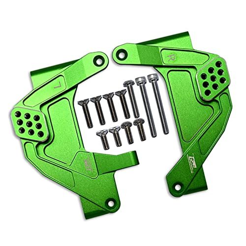 Aluminum Front Adjustable Damper Mount For Axial 1/6 SCX6 Jeep JLU Wrangler AXI05000-13Pc Set Green