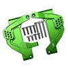 Aluminum Front Adjustable Damper Mount For Axial 1/6 SCX6 Jeep JLU Wrangler AXI05000-13Pc Set Green view 1