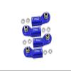 Front Steering Tie Rod Aluminum Ball Ends For Axial 1/6 SCX6 Jeep JLU Wrangler AXI05000-4Pc Set Blue view 1