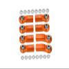 Rear Link Bar Aluminum Ball Ends For Axial 1/6 SCX6 Jeep JLU Wrangler AXI05000-8Pc Set Orange view 1