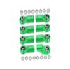 Front Link Bar Aluminum Ball Ends For Axial 1/6 SCX6 Jeep JLU Wrangler AXI05000-8Pc Set Green view 1