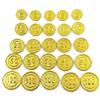 100pcs Plastic Gold Coins Pirate Fake Money Toy Coins for Kids Pirate Game Coin for Children Games view 2