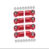 Front Link Bar Aluminum Ball Ends For Axial 1/6 SCX6 Jeep JLU Wrangler AXI05000-8Pc Set Red view 1