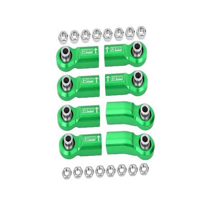 Rear Link Bar Aluminum Ball Ends For Axial 1/6 SCX6 Jeep JLU Wrangler AXI05000-8Pc Set Green