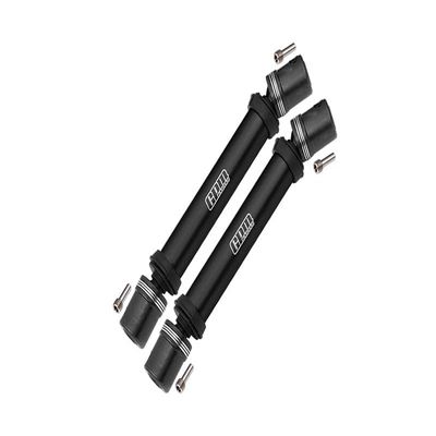 Steel + Aluminum Front+Rear Universal CVD Drive Shaft For Losi 1:8 LMT 4WD Solid Axle Monster Truck LOS04022 / LMT Grave Digger/Son-uva Digger LOS04021 Upgrades - 10Pc Set Black