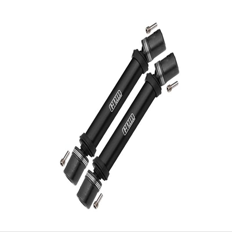 Steel + Aluminum Front+Rear Universal CVD Drive Shaft For Losi 1:8 LMT 4WD Solid Axle Monster Truck LOS04022 / LMT Grave Digger/Son-uva Digger LOS04021 Upgrades - 10Pc Set Black