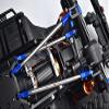 Front Link Bar Aluminum Ball Ends For Axial 1/6 SCX6 Jeep JLU Wrangler AXI05000-8Pc Set Orange view 3