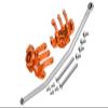 Axial 1/10 RBX10 Ryft 4WD Rock Bouncer AXI03005 Upgrade Parts Aluminum Front Knuckle Arm With Steering Rod - 13Pc Set Orange view 1