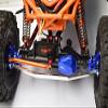 Axial 1/10 RBX10 Ryft 4WD Rock Bouncer AXI03005 Upgrade Parts Aluminum Front Knuckle Arm With Steering Rod - 13Pc Set Orange view 2