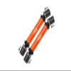Steel + Aluminum Front+Rear Universal CVD Drive Shaft For Losi 1:8 LMT 4WD Solid Axle Monster Truck LOS04022 / LMT Grave Digger/Son-uva Digger LOS04021 Upgrades - 10Pc Set Orange view 1