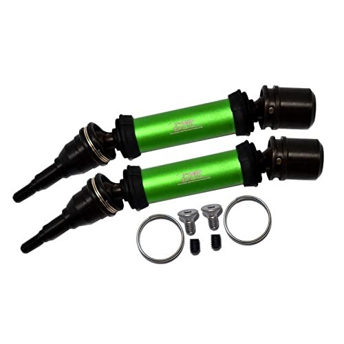 GPM for Arrma 1/8 Vendetta 4X4 3S BLX Speed Bash Racer Upgrade Parts Carbon Steel Front Or Rear CVD Drive Shaft - 12Pc Set Green