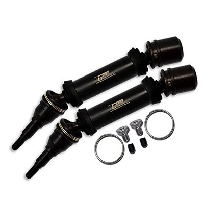 GPM for Arrma 1/8 Vendetta 4X4 3S BLX Speed Bash Racer Upgrade Parts Carbon Steel Front Or Rear CVD Drive Shaft - 12Pc Set Black