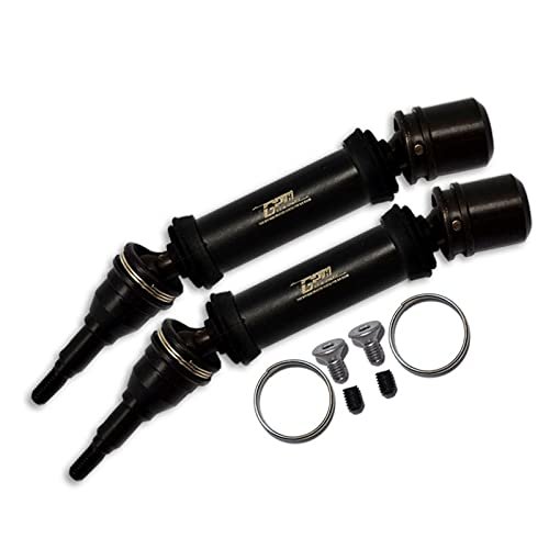 GPM for Arrma 1/8 Vendetta 4X4 3S BLX Speed Bash Racer Upgrade Parts Carbon Steel Front Or Rear CVD Drive Shaft - 12Pc Set Black