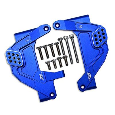 Aluminum Front Adjustable Damper Mount For Axial 1/6 SCX6 Jeep JLU Wrangler AXI05000-13Pc Set Blue