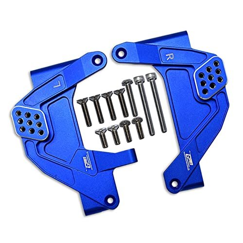Aluminum Front Adjustable Damper Mount For Axial 1/6 SCX6 Jeep JLU Wrangler AXI05000-13Pc Set Blue