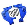 Aluminum Front Adjustable Damper Mount For Axial 1/6 SCX6 Jeep JLU Wrangler AXI05000-13Pc Set Blue view 1