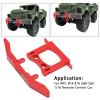 RC Car Front & Rear Bumper Kit, Front & Rear Aluminum Alloy Bumpers Set Upgrade DIY Parts Compatible with B14 B16 Q61 1/16 Remote Control Car(Red) view 2