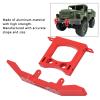 RC Car Front & Rear Bumper Kit, Front & Rear Aluminum Alloy Bumpers Set Upgrade DIY Parts Compatible with B14 B16 Q61 1/16 Remote Control Car(Red) view 3