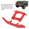 RC Car Front & Rear Bumper Kit, Front & Rear Aluminum Alloy Bumpers Set Upgrade DIY Parts Compatible with B14 B16 Q61 1/16 Remote Control Car(Red) view 4