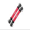 Steel + Aluminum Front+Rear Universal CVD Drive Shaft For Losi 1:8 LMT 4WD Solid Axle Monster Truck LOS04022 / LMT Grave Digger/Son-uva Digger LOS04021 Upgrades - 10Pc Set Red view 1