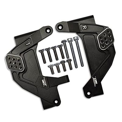 Aluminum Front Adjustable Damper Mount For Axial 1/6 SCX6 Jeep JLU Wrangler AXI05000-13Pc Set Black