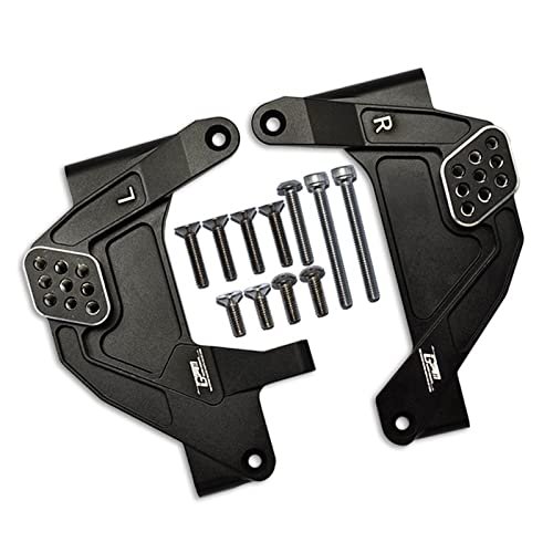 Aluminum Front Adjustable Damper Mount For Axial 1/6 SCX6 Jeep JLU Wrangler AXI05000-13Pc Set Black