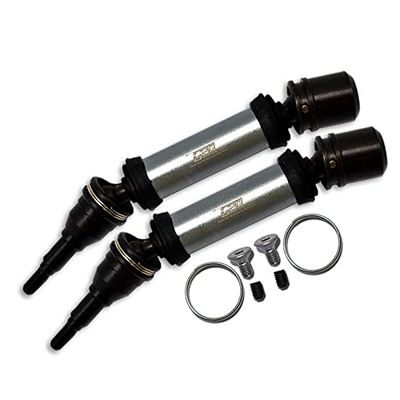 GPM for Arrma 1/8 Vendetta 4X4 3S BLX Speed Bash Racer Upgrade Parts Carbon Steel Front Or Rear CVD Drive Shaft - 12Pc Set Gray Silver