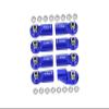 Front Link Bar Aluminum Ball Ends For Axial 1/6 SCX6 Jeep JLU Wrangler AXI05000-8Pc Set Blue view 1
