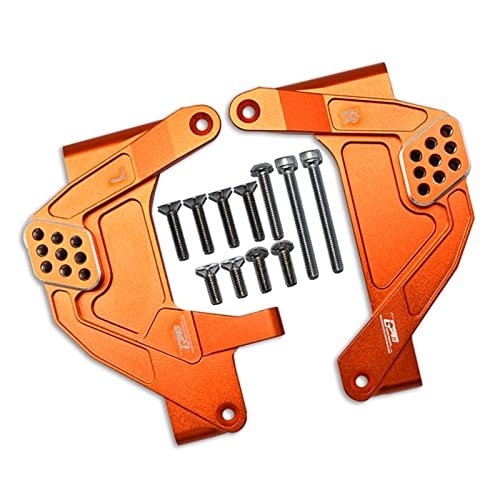 Aluminum Front Adjustable Damper Mount For Axial 1/6 SCX6 Jeep JLU Wrangler AXI05000-13Pc Set Orange
