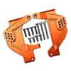 Aluminum Front Adjustable Damper Mount For Axial 1/6 SCX6 Jeep JLU Wrangler AXI05000-13Pc Set Orange view 1