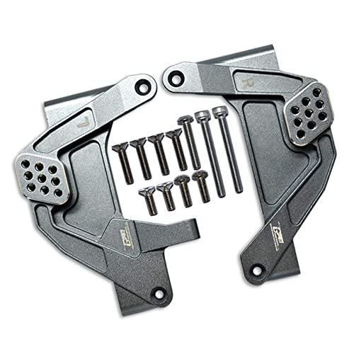 Aluminum Front Adjustable Damper Mount For Axial 1/6 SCX6 Jeep JLU Wrangler AXI05000-13Pc Set Gray Silver