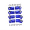 Rear Link Bar Aluminum Ball Ends For Axial 1/6 SCX6 Jeep JLU Wrangler AXI05000-8Pc Set Blue view 1
