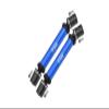 Steel + Aluminum Front+Rear Universal CVD Drive Shaft For Losi 1:8 LMT 4WD Solid Axle Monster Truck LOS04022 / LMT Grave Digger/Son-uva Digger LOS04021 Upgrades - 10Pc Set Blue view 1