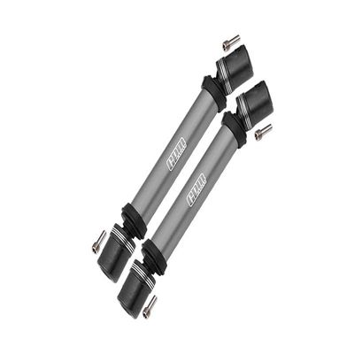 Steel + Aluminum Front+Rear Universal CVD Drive Shaft For Losi 1:8 LMT 4WD Solid Axle Monster Truck LOS04022 / LMT Grave Digger/Son-uva Digger LOS04021 Upgrades - 10Pc Set Gray Silver